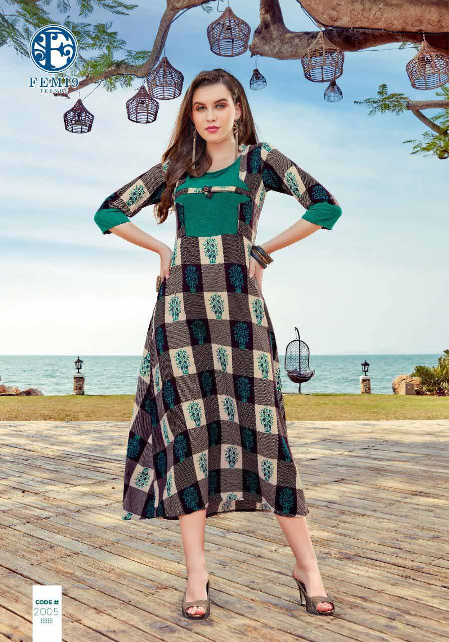 Fizzah Vol-2 Femi9trends Print Embroidery Kurtis Set Fizzah Vol-2 Femi9trends Print Embroidery Kurtis Set